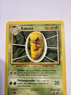 KAKUNA - 33/102 - Base Set - 4th Print - 1999-2000 - Pokemon Card - Image 2