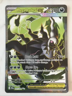 Mega Darkrai EX 101/084 Pitch Black Full Art Holo Rare Pokemon Card NM - Image 1