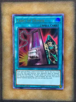 Yugioh Card of Demise DUPO-EN050 Ultra Rare 1st Ed LP - Image 1