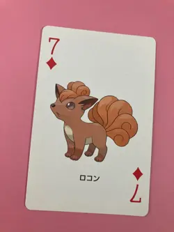 Vulpix pokemon Playing Poker Card Leaf green Venusaur Nintendo Japanese - Image 2