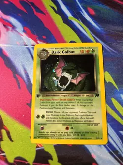 Pokemon Dark Golbat TCG 1st Edition Holo Card 7/82 Excellent Condition - Image 1