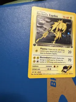 CGC 7.5 Rockets Zapdos 2000 Gym Challenge Holo Card 15/132 - Image 2