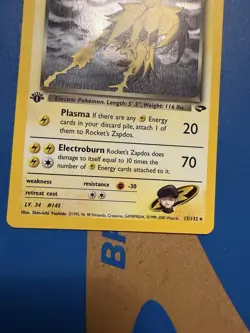 CGC 7.5 Rockets Zapdos 2000 Gym Challenge Holo Card 15/132 - Image 4