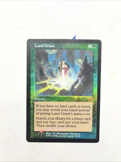 Land Grant Mercadian Masques Foil Magic The Gathering - Image 1