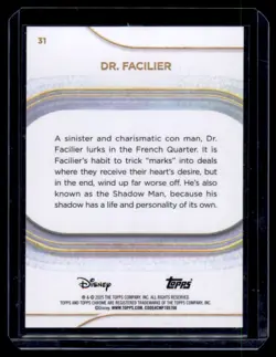 2026 Topps Chrome Disney Mini Diamonds Refractor Dr. Facilier Chicago Cubs #31 - Image 2