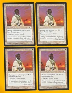 MTG PEACEKEEPER (x 4) Weatherlight (OldManMTG 005-486) - Image 1