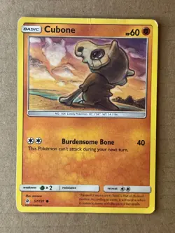 CUBONE 57/131 COMMON FORBIDDEN LIGHT POKEMON LIGHTLY PLAYED - Image 1