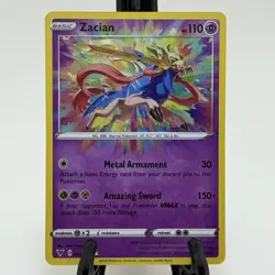 Zacian 082/185 Amazing Rare Vivid Voltage Pokemon TCG - Image 1