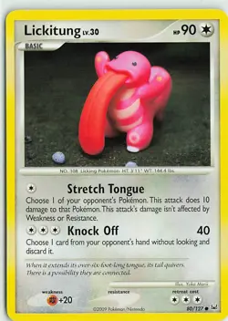 Lickitung 80/127 Common Platinum Pokemon Heavily Played - Image 1