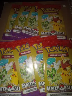 Lot of 8 Pokemon McDonalds Match Battle Promo 2023 Sealed Booster Pack TCG Card - Image 1