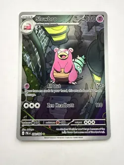 Pokemon Slowbro 090/084 Pitch Black IR Illustration Rare Holo NM - Image 1