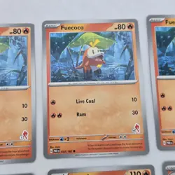 Pokemon Lot of 8: 4x Fuecoco 3x Crocalor 1x Skeledirge 23 36 38 Battle Academy L - Image 5