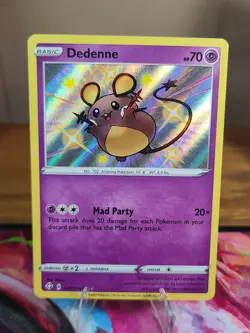 Dedenne SV051/SV122 Shiny Rare Shining Fates Shiny Vault Pokemon - Image 1