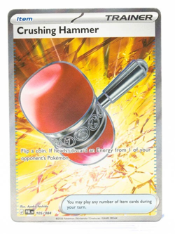 Crushing Hammer Full Art Pitch Black 105/084 Ultra Rare Pokemon NM - Image 1