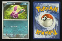 Nidoran M 032/165 Common 151 Reverse Holo Near Mint - Image 3
