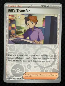 Bill's Transfer 156/165 Uncommon 151 Reverse Holo Near Mint - Image 1