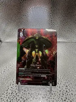 Gundam Card Game Newtype Rising Big Zam GD01-027 R+ Holo Foil - Image 1
