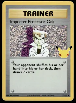 POKEMON IMPOSTER PROFESSOR OAK CELEBRATIONS: CLASSIC COLLECTION 73/102 HOLO NM/M - Image 1