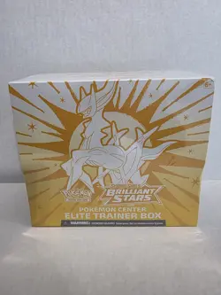 Pokemon TCG Brilliant Stars Pokemon Center ETB Elite Trainer Box Factory Sealed - Image 1