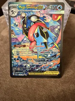 2026 POKEMON CRI EN-CHAOS RISING 116 MEGA GRENINJA EX SPECIAL ILLUST RARE MINT - Image 1