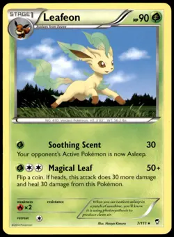 Leafeon 7/111 Rare Furious Fists Pokemon Near Mint - Image 1