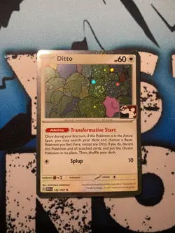 Ditto 132/165 Cosmos Holo Prize Pack Stamped Series 6 Pokemon TCG SWIRL - Image 1