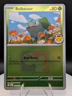 Pokemon TCG: Mega Promos (001/132) Bulbasaur Pokemon Day 2026 Reverse Holo (NM) - Image 1