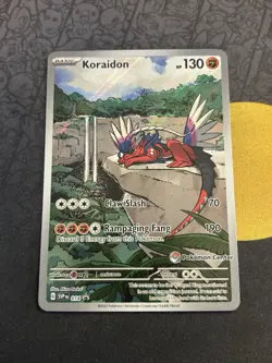 Pokemon TCG Koraidon SVP014 Pokemon Center Stamped Black Star Promo - Image 1