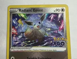 Pokemon TCG Radiant Eevee SWSH Promo SWSH230 Radiant Holo EN 2022 - Image 2