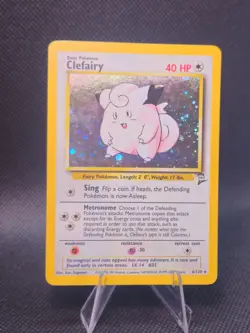 Clefairy Base Set 2 Holo Rare Pokemon Card 6/130 - Image 1