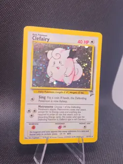 Clefairy Base Set 2 Holo Rare Pokemon Card 6/130 - Image 2