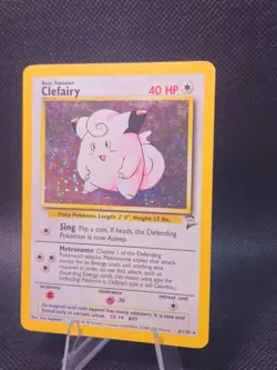 Clefairy Base Set 2 Holo Rare Pokemon Card 6/130 - Image 3