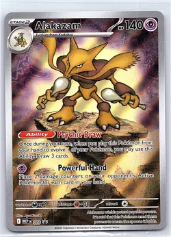 ALAKAZAM 009 HOLO PROMO ME: MEGA EVOLUTION PROMO POKEMON NEAR MINT - Image 1