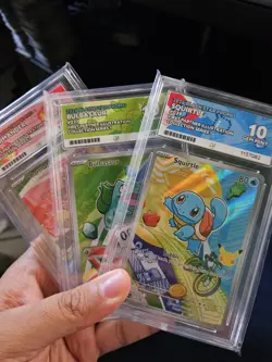Pokemon First Partner Kanto Starters ACE 10 Gem Mint Inc. Guards Sequential Set - Image 1