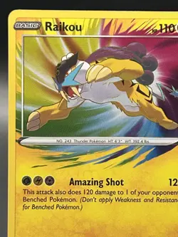 Pokemon TCG Raikou Vivid Voltage 050/185 Holo Amazing Rare - Image 3