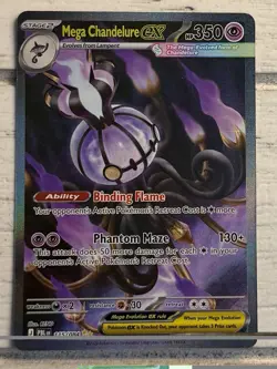 English Pokemon TCG Mega Chandelure ex Pitch Black SIR #115/084 NM/MINT!! - Image 1