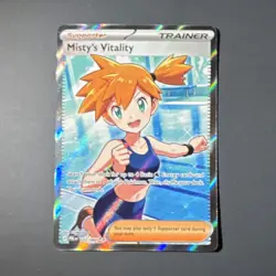 Misty's Vitality 111/084 - Full Art Ultra Rare - Pokemon TCG: Pitch Black - Image 1