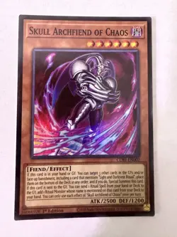 Yugioh - Skull Archfiend of Chaos - Super - 1st - CORI-EN002 - NM - Image 1