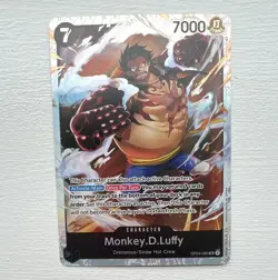 Bandai One Piece Card Game Monkey D. Luffy OP04-090 SR Alt Art Foil ENG - Image 1