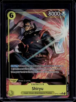 One Piece Shiryu OP16-108 SR Alt Art English - Image 1