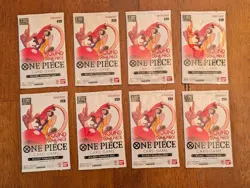 One Piece x Round 1 English Promo Packs 8x Sealed Packs! *In Hand* - Image 1