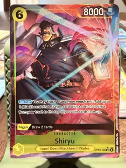 Shiryu OP16-108 SR Alt Art OP16 The Time of Battle One Piece NM - Image 1