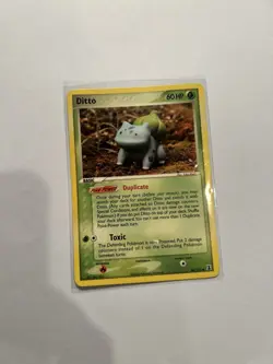 2005 Pokemon Ditto (Bulbasaur) Delta Species 36/113 NM Non-holo Regular - Image 2