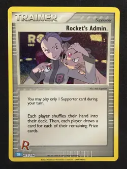 POKEMON RAW ROCKET'S ADMIN CLB 027/034 HOLO TRADING CARD GAME CLASSIC NM PKM-107 - Image 2