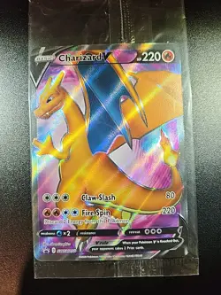 Pokemon Card - SEALED Charizard V SWSH050 Promo Full Art Black Star Promo - Image 1
