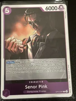 Senor Pink R OP10-067 Royal Blood One Piece Card Game CCG NM - Image 1