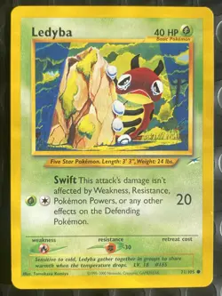 Ledyba 71/105 REGULAR Pokemon Card WOTC Neo Destiny Unlimited Common - Image 1