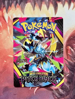 Mega Zeraora ex Trainer Tips Prerelease Exclusive Pokemon Card Pitch Black ⚡ - Image 2