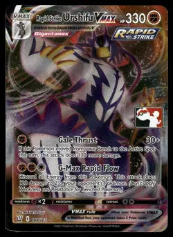 Pokemon Cards Rapid Strike Urshifu VMAX 088/163 Prize Pack Series Cards Holo NM - Image 1