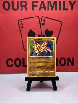Zamazenta 102/185 Vivid Voltage Amazing Rare Holo 2020 Pokemon TCG Card - Image 1